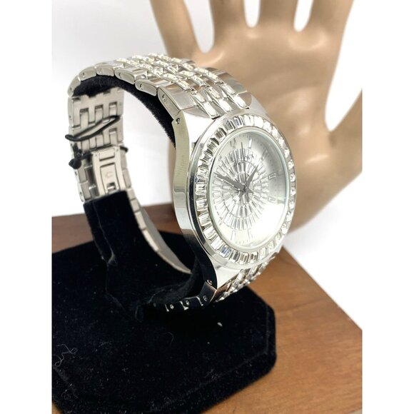 Bulova Men's Watch 96A236 Quartz Swarovski Crystals Silver Dial Stainless Steel - Picture 14 of 14
